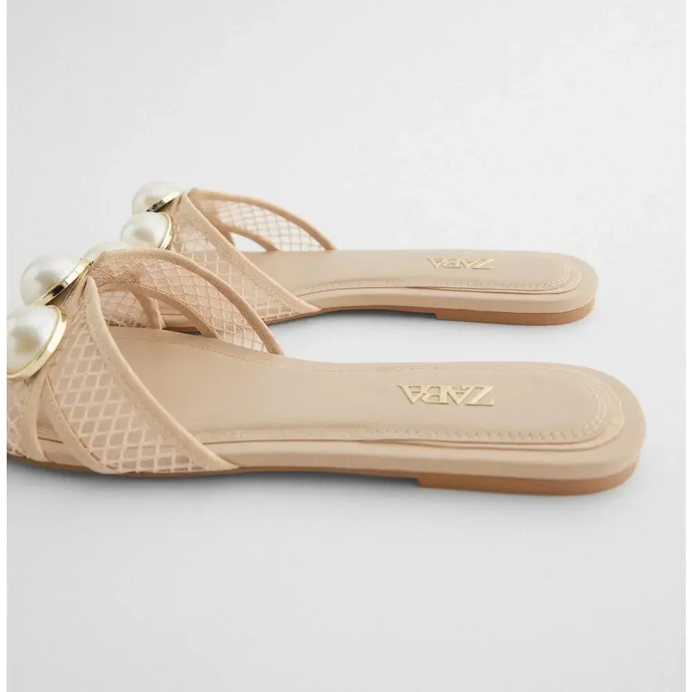 ZARA Mesh Slides NWT - Picture 11 of 12